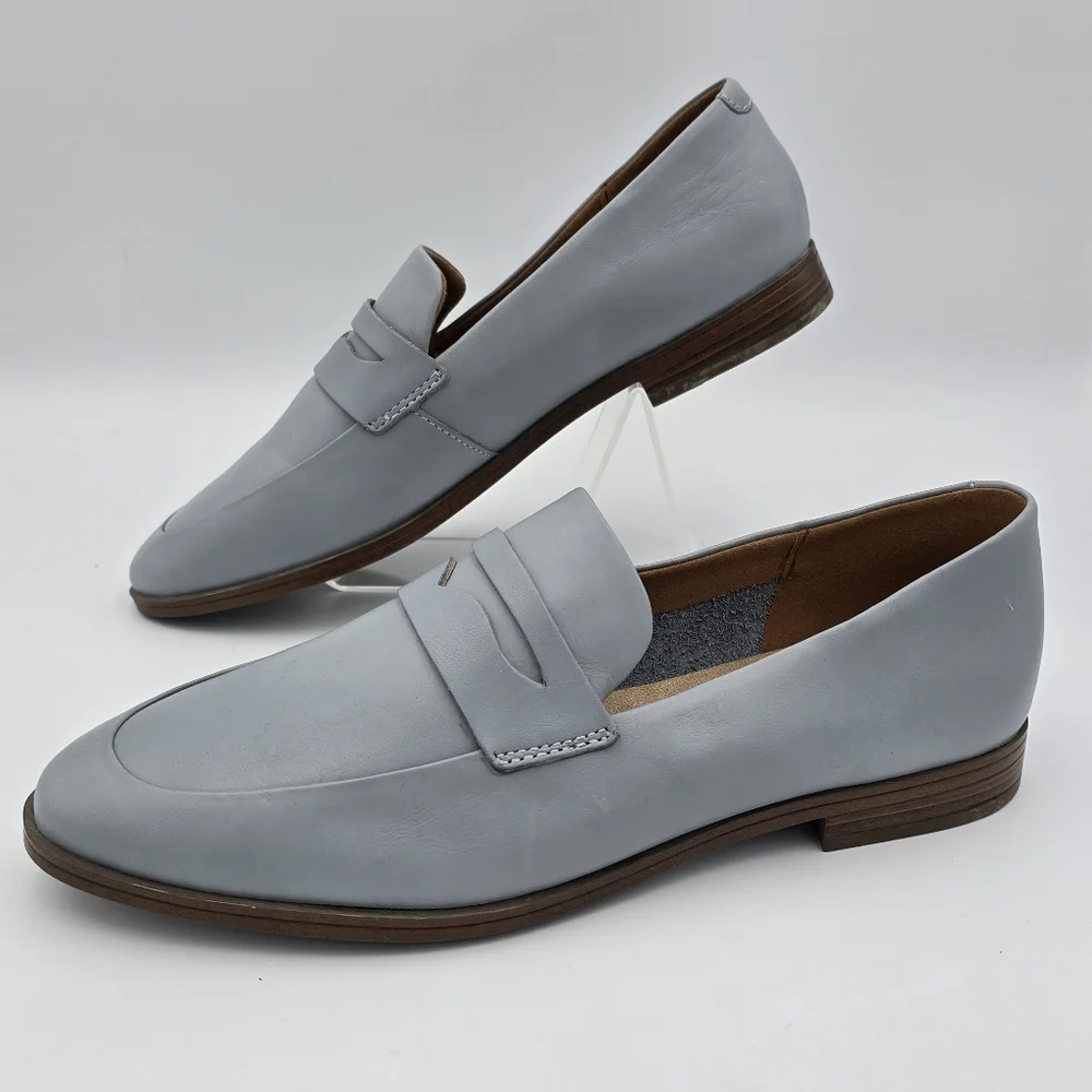 Rockport Women's Perpetua Classic Penny Loafer Blue Chambray CI5109, 8.5 - Picture 5 of 13